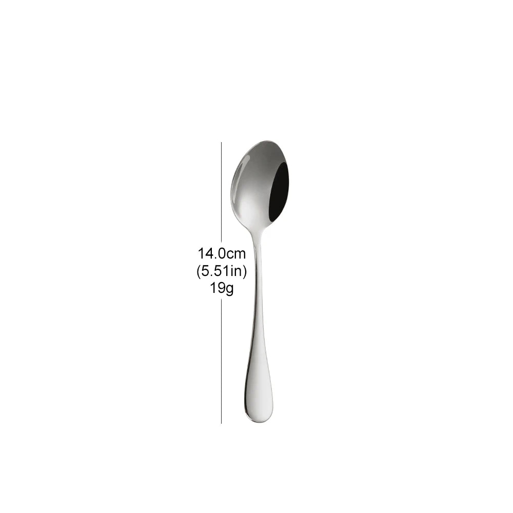Stainless Steel Coffee and Dessert Spoons, 1 to 3 Pack, 4 Colours