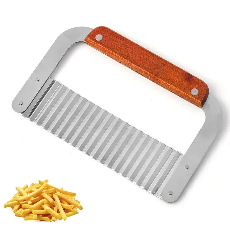 Stainless Steel Crinkle Cutter for Chips and Vegetables