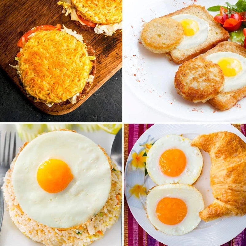 Stainless Steel Non-Stick Egg Rings, Set of 2