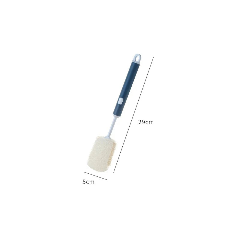 Removable Long Handle Soft Sponge Brush Kitchen Washing Cleaning Tool For Coffee Drink Wineglass Bottle Glass Cup Brush