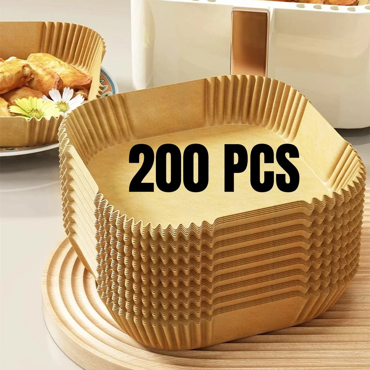 Disposable Air Fryer Paper Liners, 50 to 200 Pack