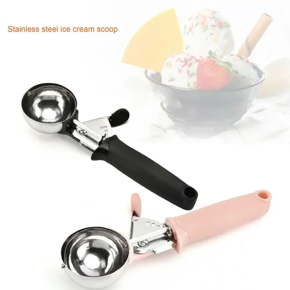 Stainless Steel Ice Cream Scoop with Trigger Release