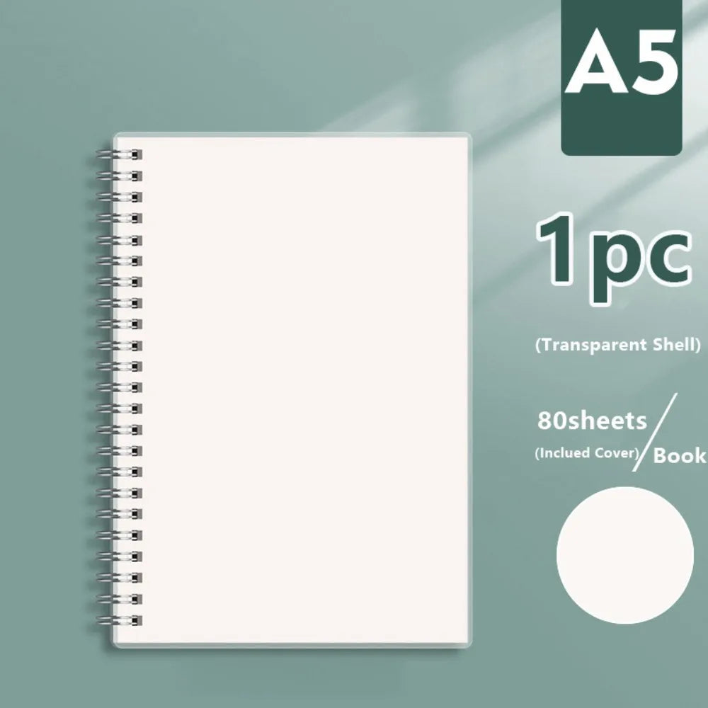 Spiral Coil Notebook, Flip-Over Sketchbook and Diary, A4 A5 A6 B5