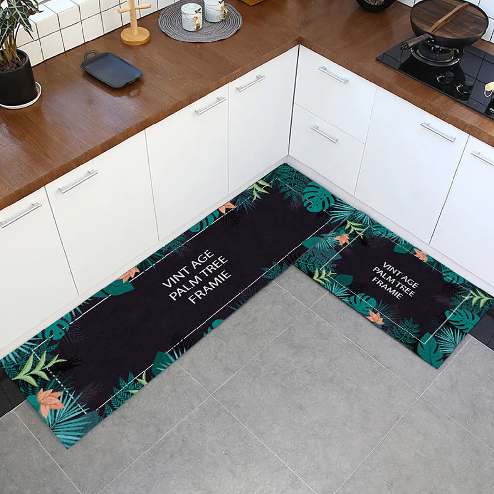 Soft Washable Kitchen Floor Mat and Runner, Anti-Slip, 40 to 160cm