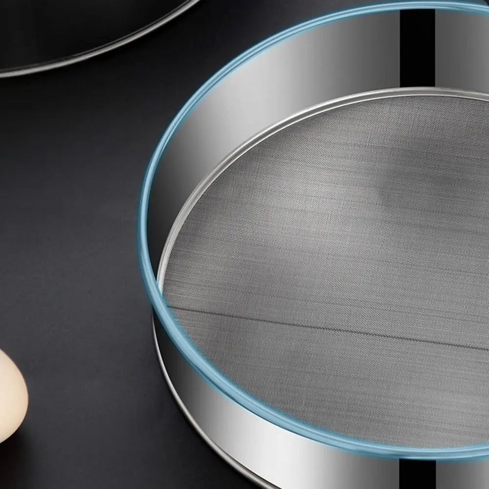 Stainless Steel Flour Sieve, Ultra-Fine 60 Mesh, 15 to 30cm