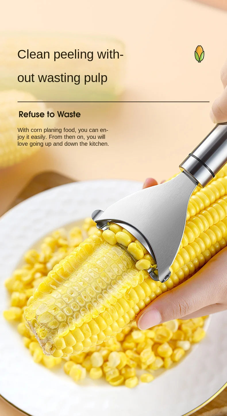 Stainless Steel Corn Stripper and Kerneler, Corn Cob Peeler Tool