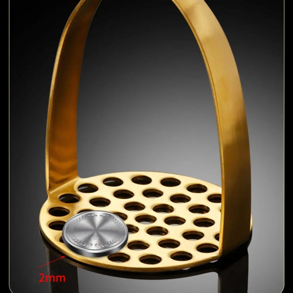 Home Manual Stainless Steel Potato Masher Pressed Pumpkin Rice Smooth Mashed Crusher Fruit Vegetable Press Gold Kitchen Gadgets