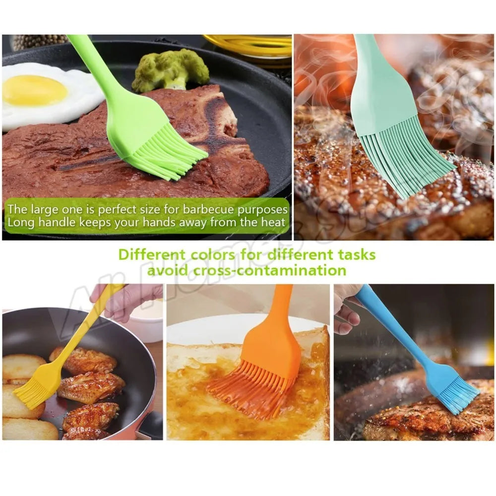 Silicone Basting and Pastry Brushes, Packs of 1 to 3