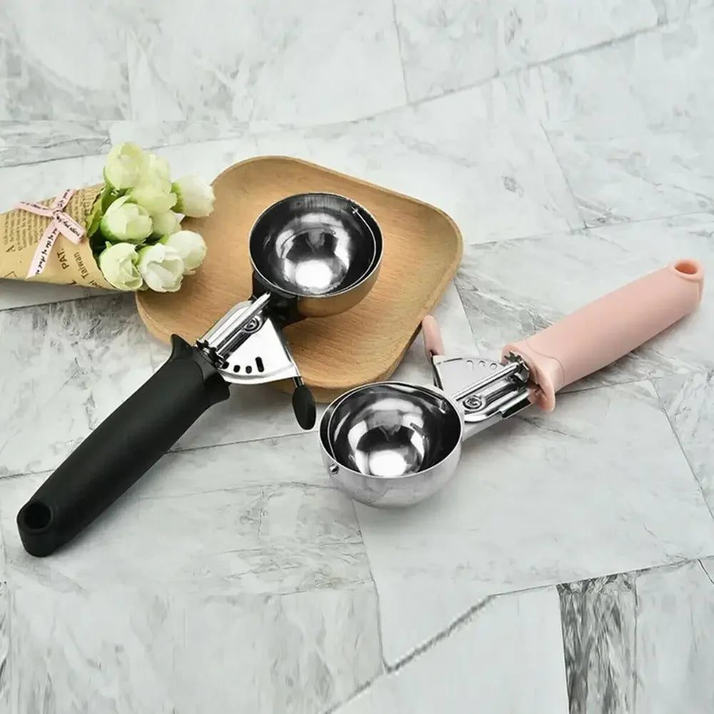 Stainless Steel Ice Cream Scoop with Trigger Release