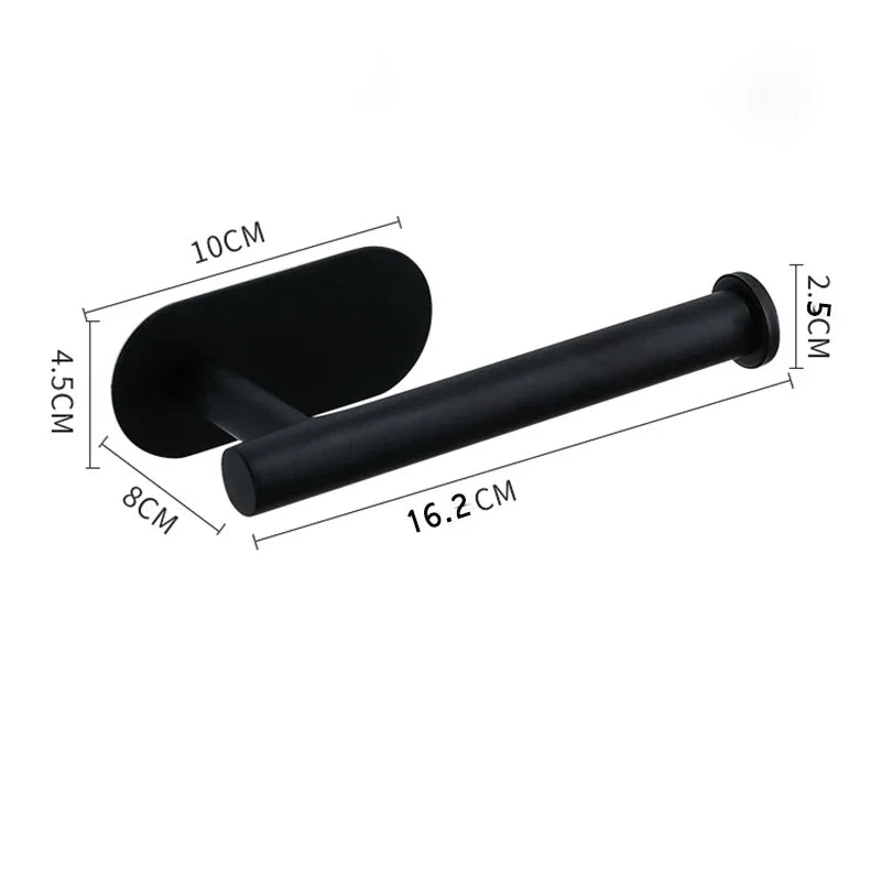 Adhesive Stainless Steel Kitchen Roll and Toilet Paper Holder