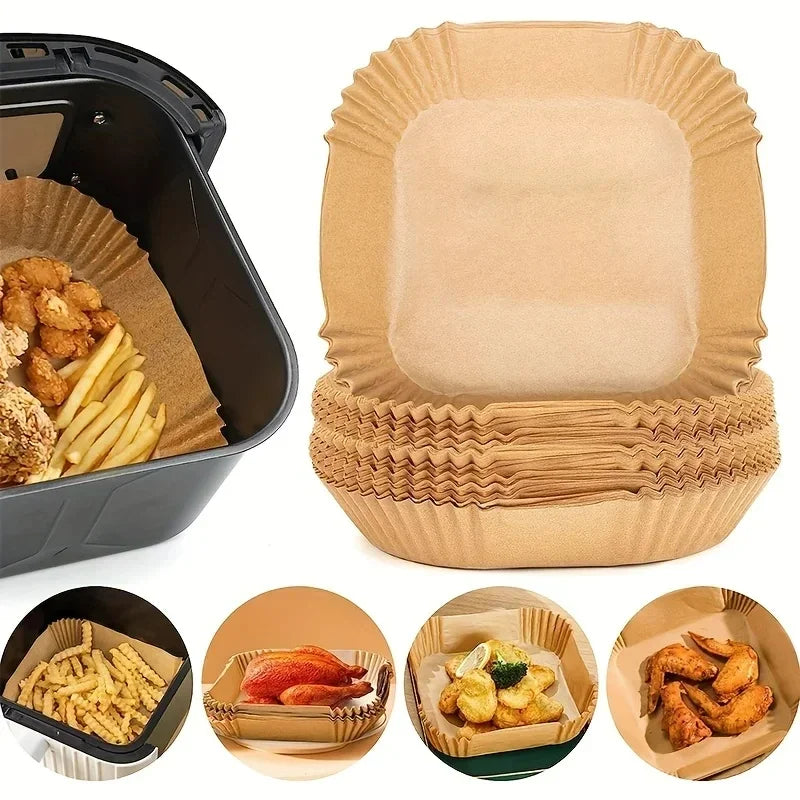 Disposable Air Fryer Paper Liners, 50 to 200 Pack
