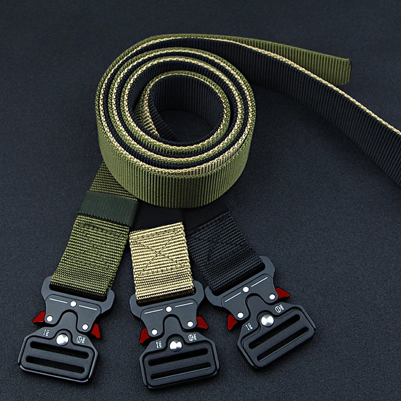 Nylon Web Belt with Quick-Release Buckle, 2 Pack