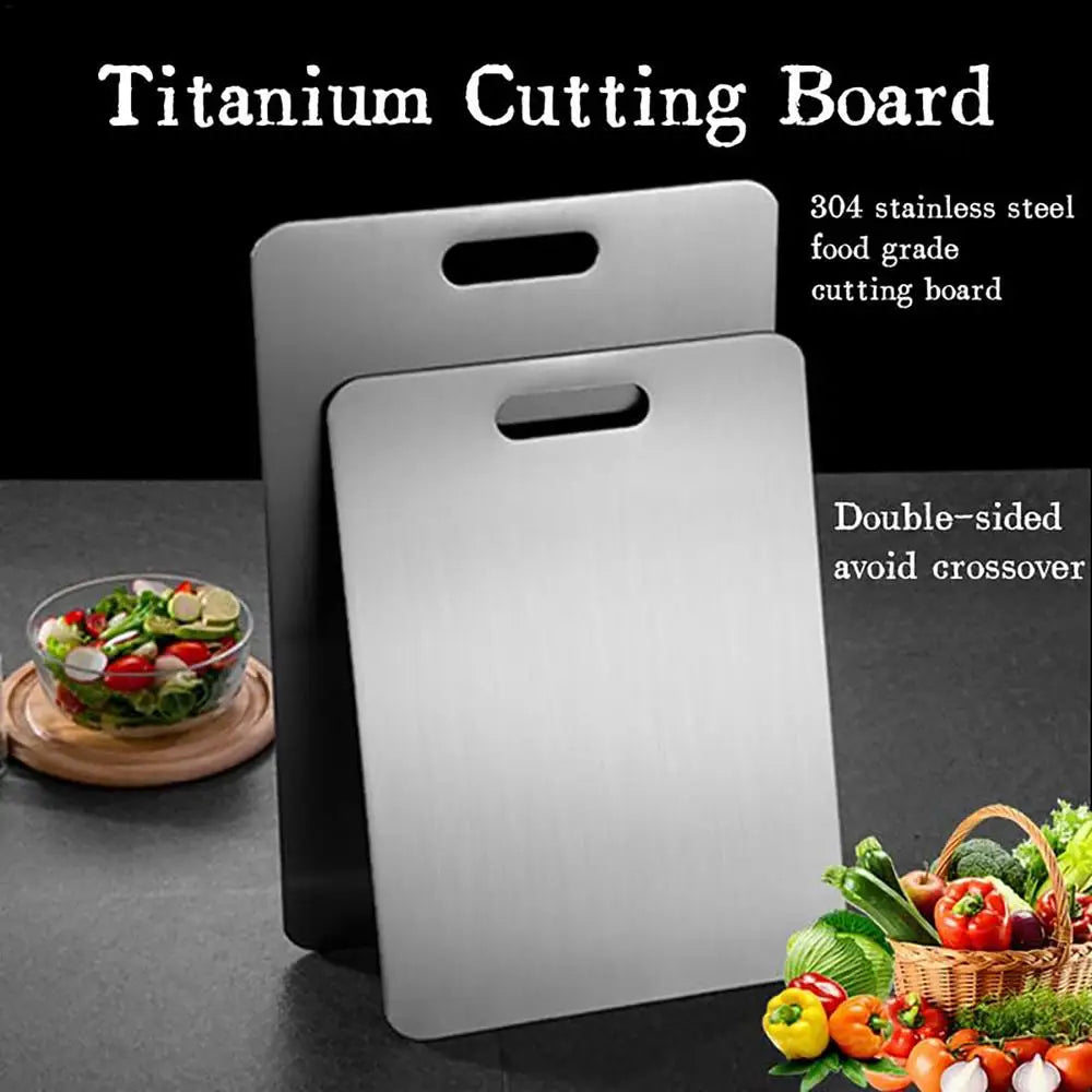 Stainless Steel Chopping Board, Double Sided, 5 Sizes