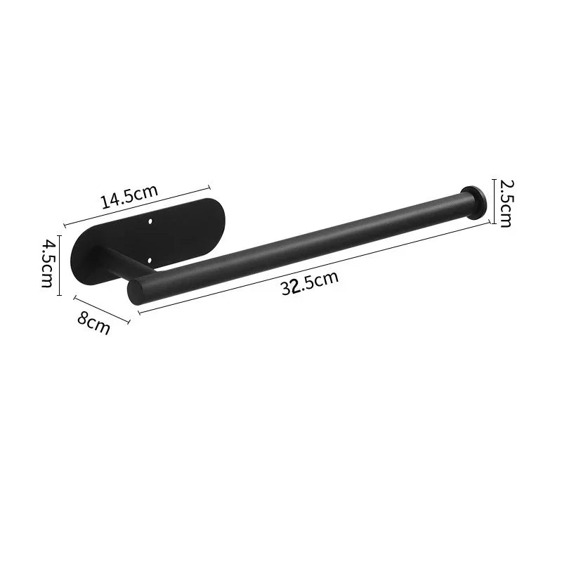 Adhesive Stainless Steel Kitchen Roll and Toilet Paper Holder
