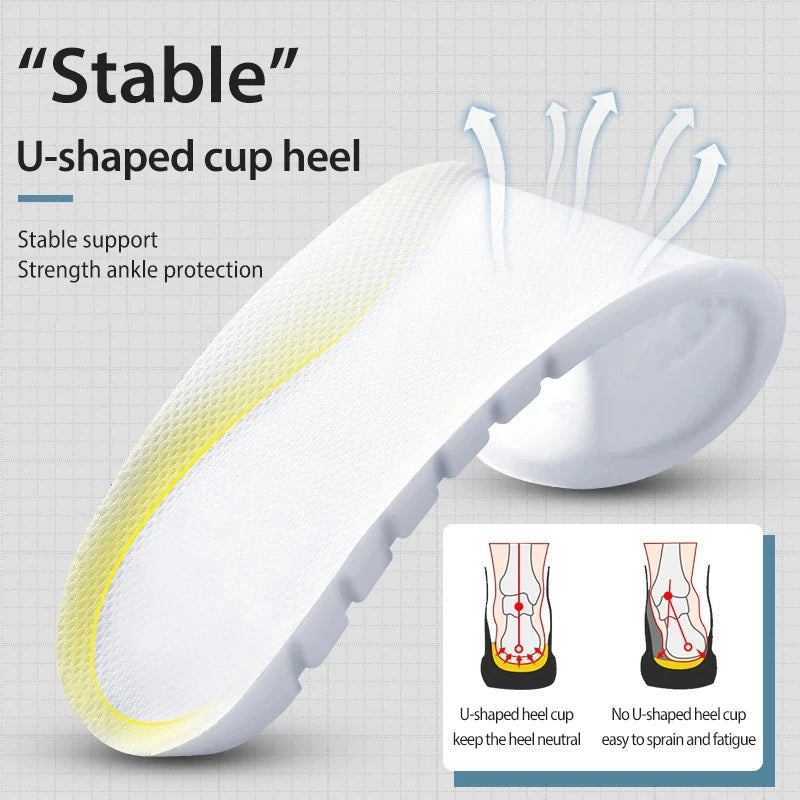 Height Increase Insoles, Soft EVA Shoe Lift Pads, 1 Pair