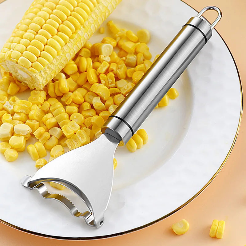 Stainless Steel Corn Stripper and Kerneler, Corn Cob Peeler Tool