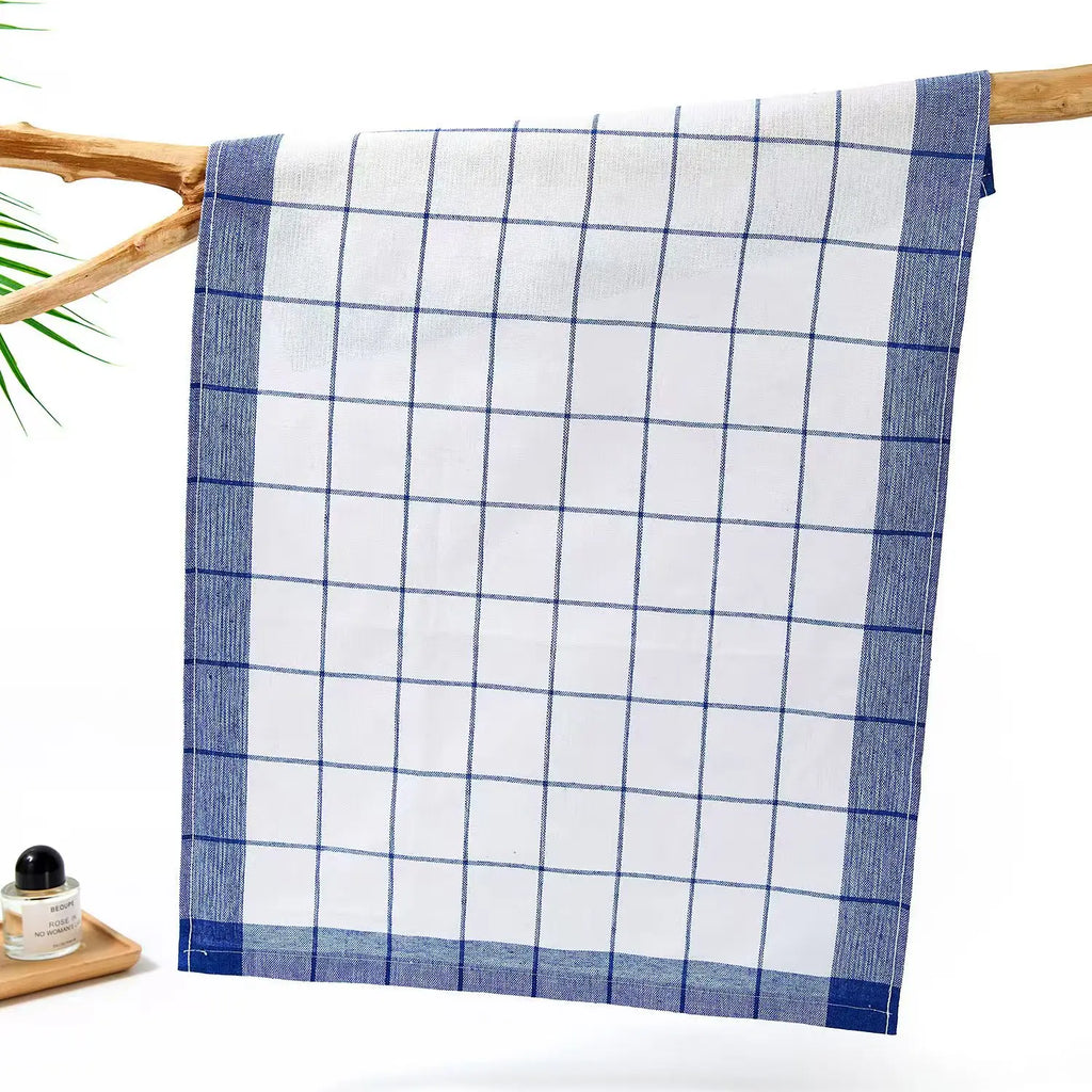 Checkered Cotton Kitchen Towels, 40x60cm, Packs of 4 to 10