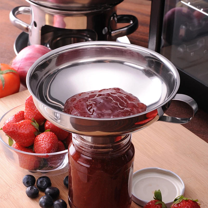 Stainless Steel Wide Mouth Funnel for Jars and Canning, Small or Big