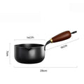 Wooden Handle Milk and Soup Pot, Induction Compatible, With or Without Lid