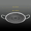 Stainless Steel BBQ Grill Pan for Camping & Home, Compatible with Induction, Gas