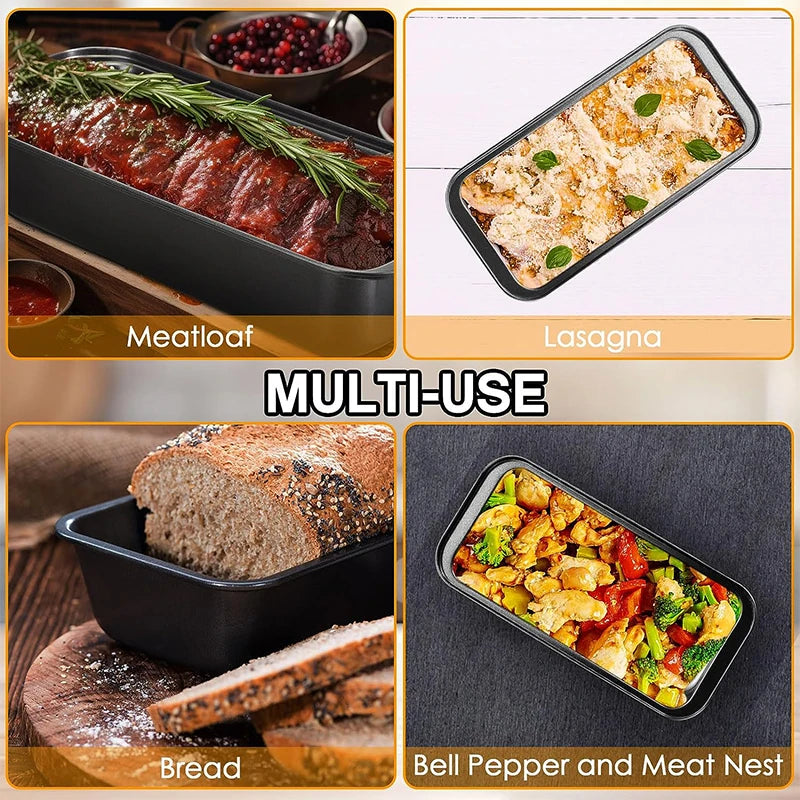 Nonstick Carbon Steel Loaf Pan, Bread, Brownie and Meatloaf Tin, 5 Sizes
