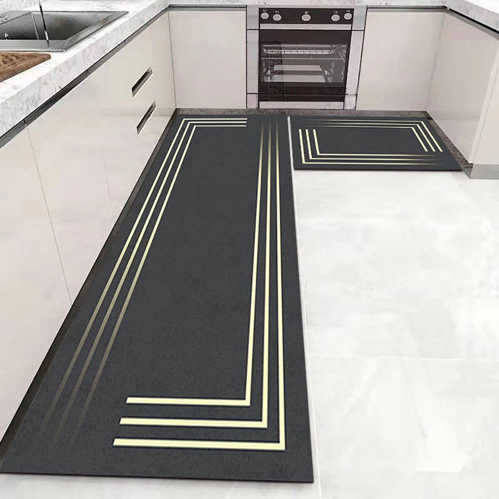 Soft Washable Kitchen Floor Mat and Runner, Anti-Slip, 40 to 160cm