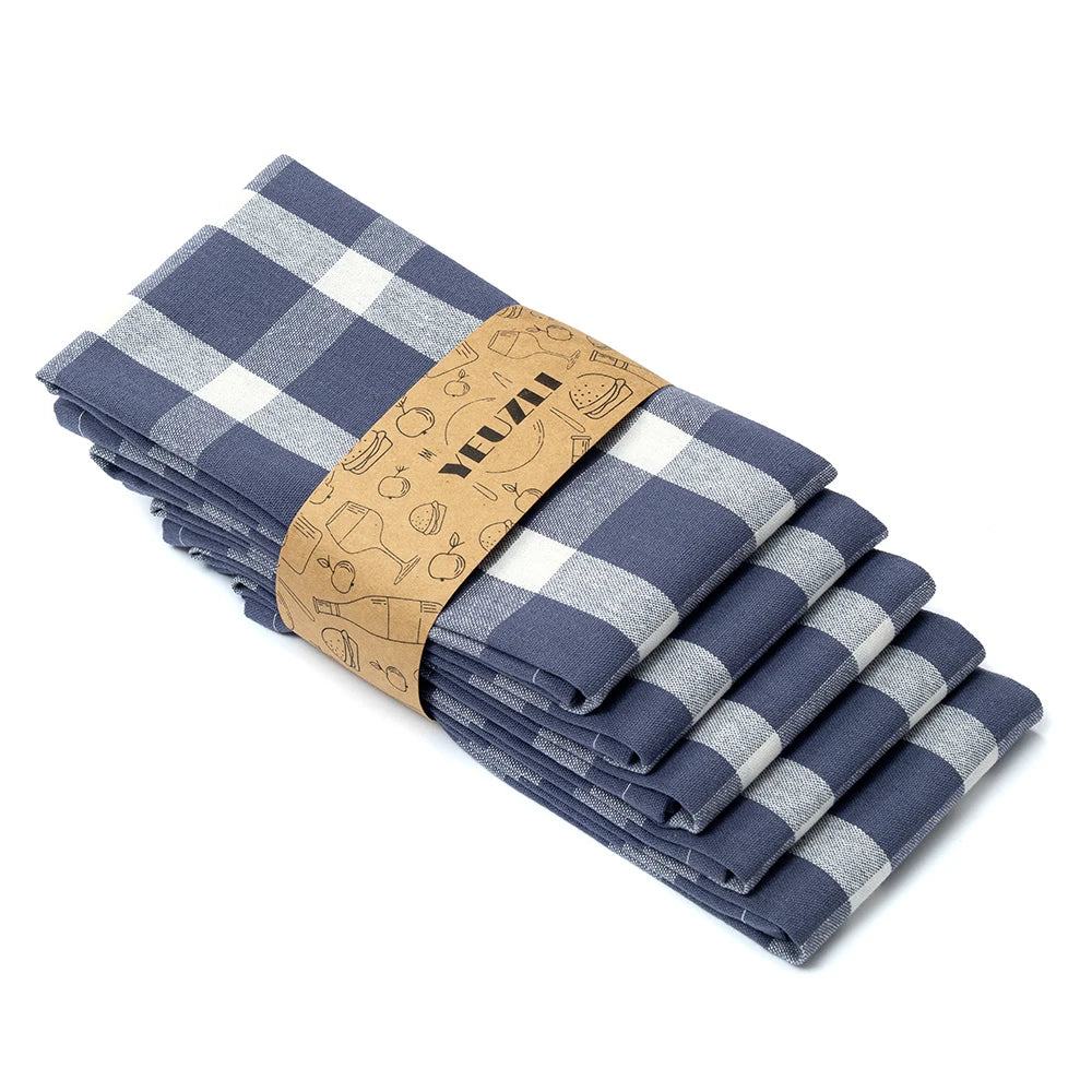 100% Cotton Tea Towel, Absorbent Kitchen Dish Towel, 45 x 70 cm, 1 or 5 Pack