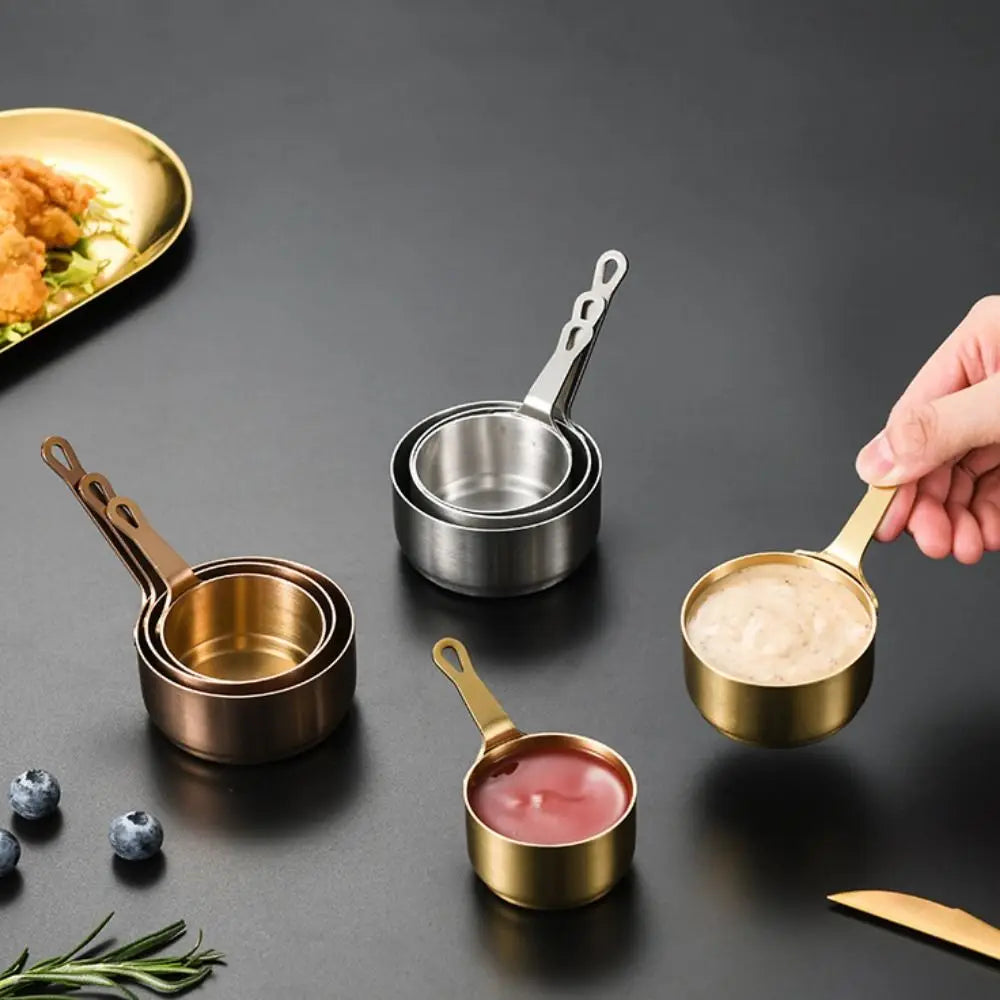 Stainless Steel Mini Sauce Cups with Handle, 50 to 100ml