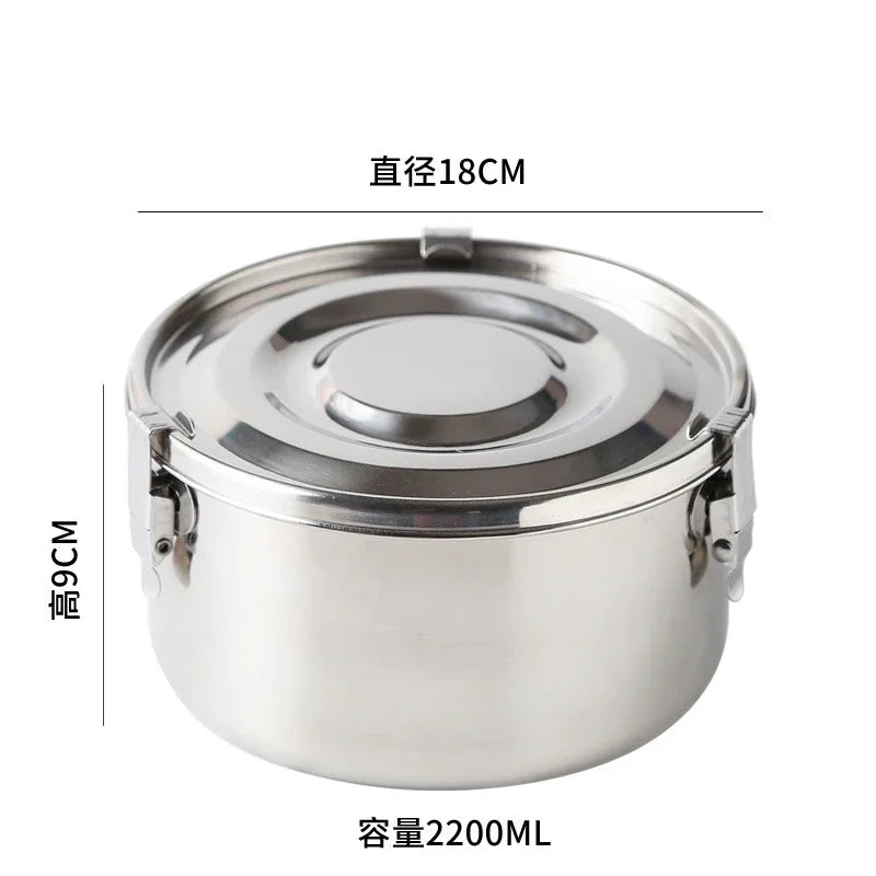 304 Stainless Steel Leak-Proof Lunch Box, Bento Box for Picnic and Work, 350 ml to 3000 ml