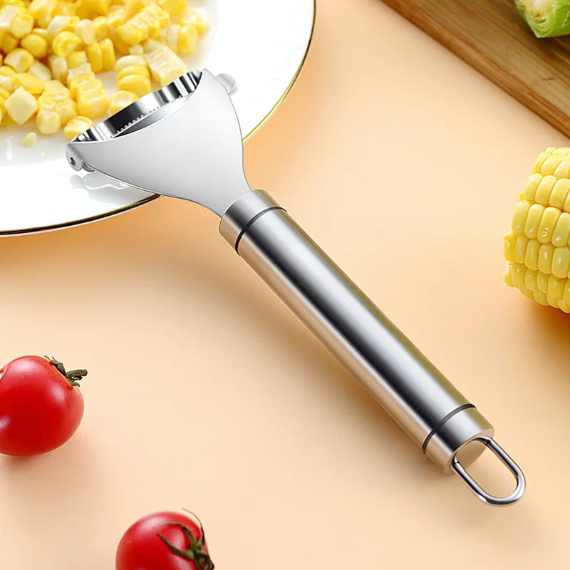 Stainless Steel Corn Stripper and Kerneler, Corn Cob Peeler Tool