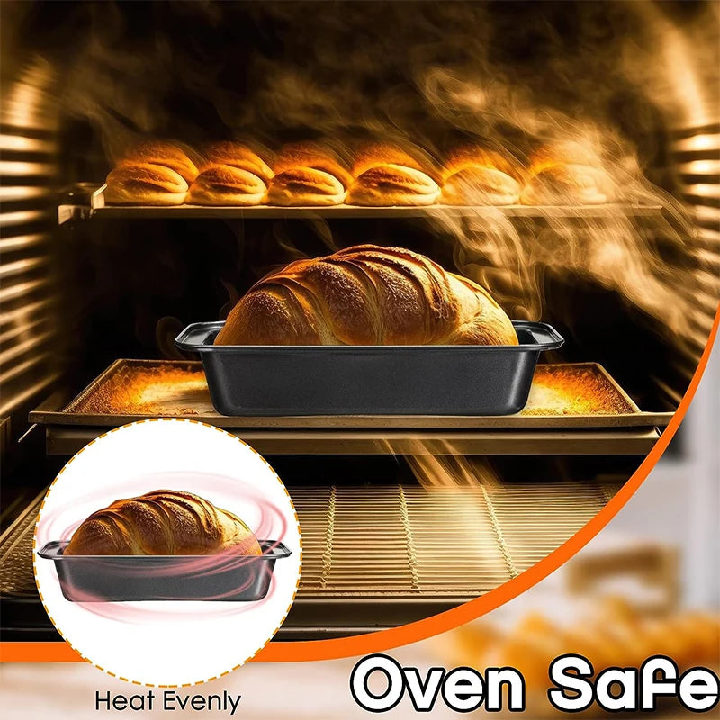 Nonstick Carbon Steel Loaf Pan, Bread, Brownie and Meatloaf Tin, 5 Sizes