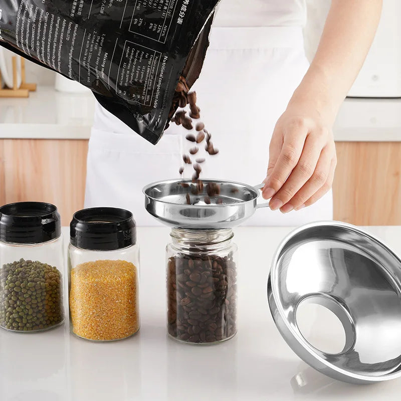 Stainless Steel Wide Mouth Funnel for Jars and Canning, Small or Big