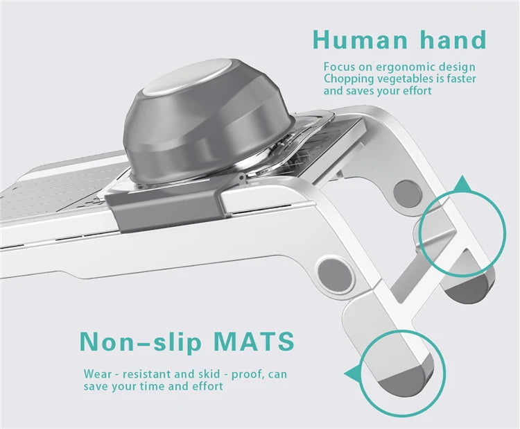 18-in-1 Adjustable Mandoline Vegetable Slicer and Julienne Cutter