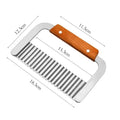 Stainless Steel Crinkle Cutter for Chips and Vegetables