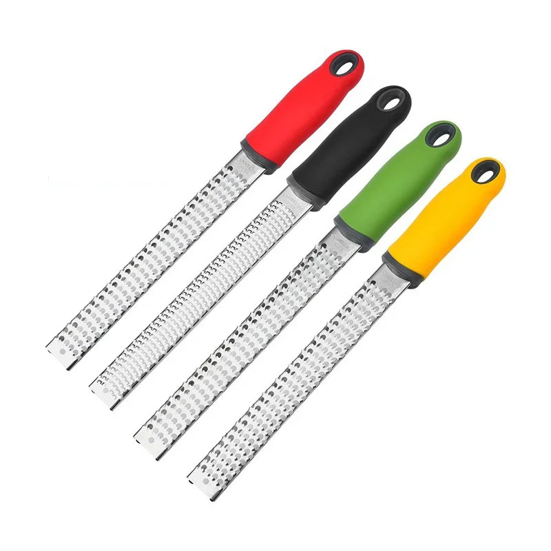 Stainless Steel Cheese Grater and Lemon Zester with Cover