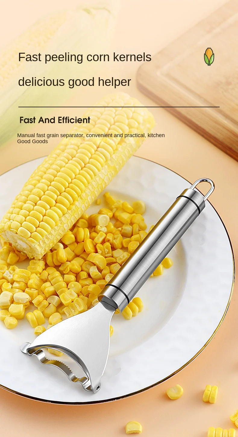 Stainless Steel Corn Stripper and Kerneler, Corn Cob Peeler Tool