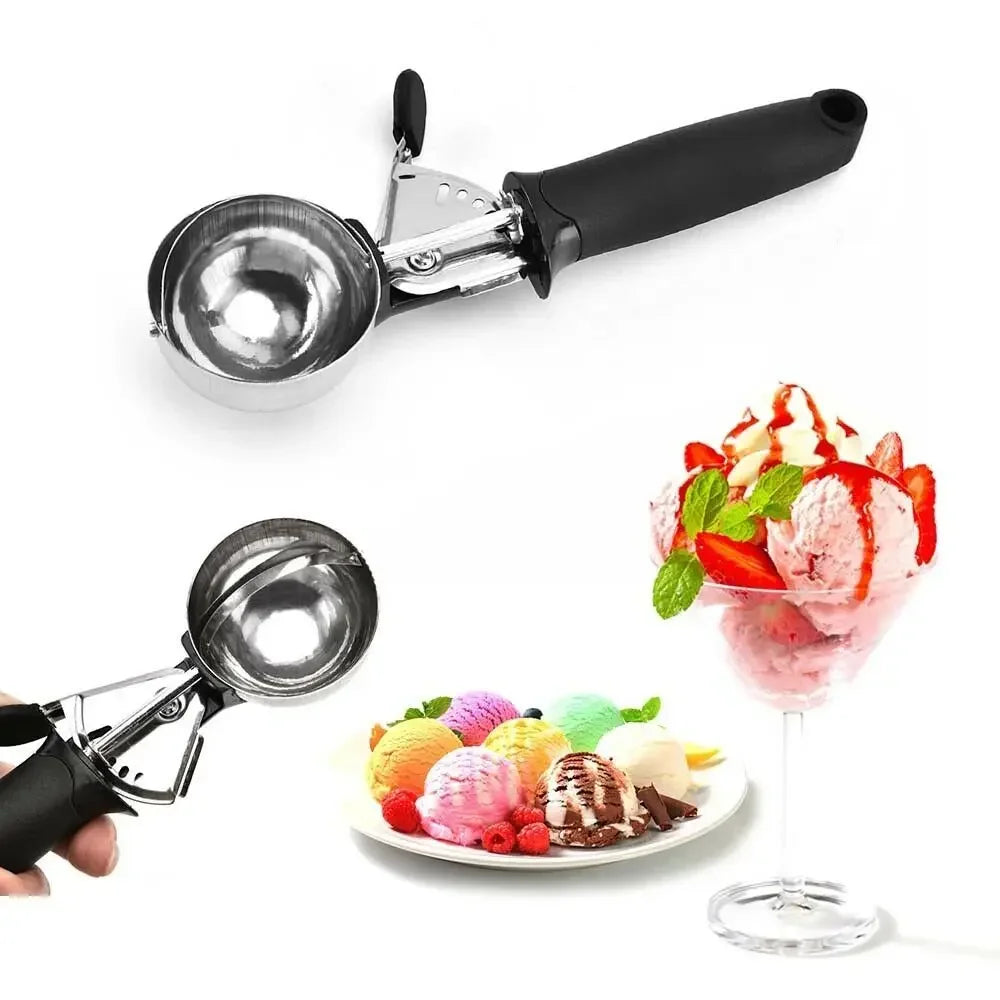 Stainless Steel Ice Cream Scoop with Trigger Release