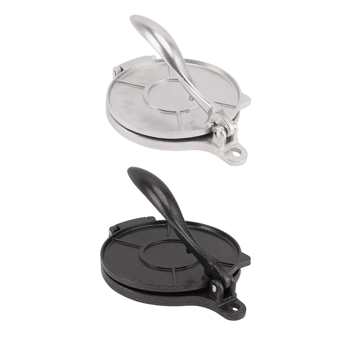Aluminium Alloy Tortilla Press, Manual Dough Press for Tortillas, Pizza and Patties, 16 or 20 cm