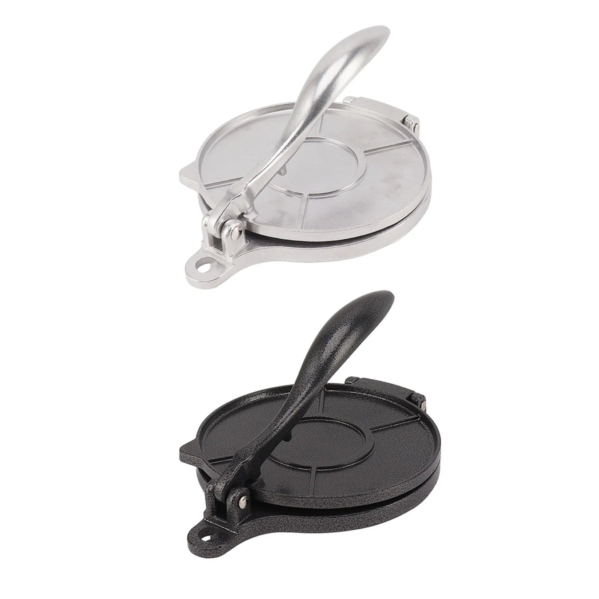 Aluminium Alloy Tortilla Press, Manual Dough Press for Tortillas, Pizza and Patties, 16 or 20 cm