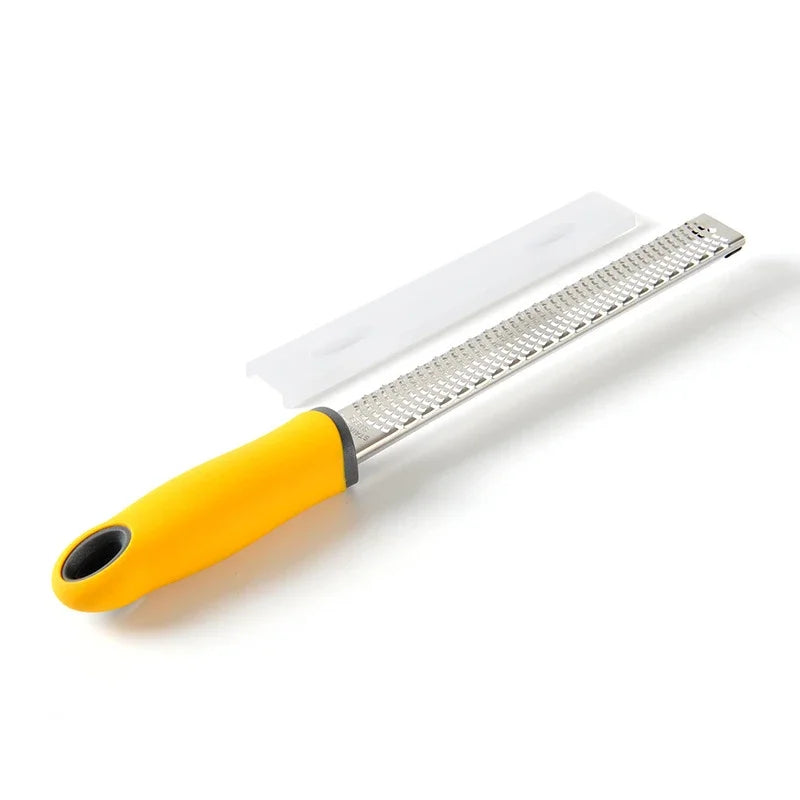 Stainless Steel Cheese Grater and Lemon Zester with Cover