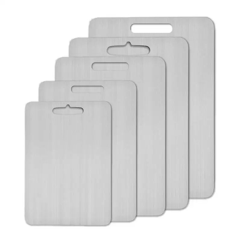 Stainless Steel Chopping Board, Double Sided, 5 Sizes