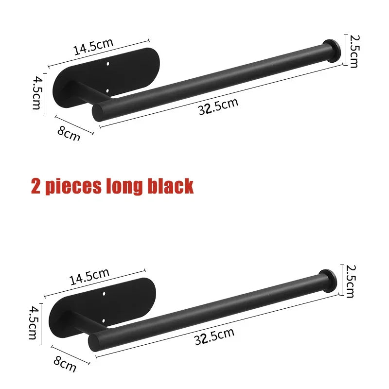 Adhesive Stainless Steel Kitchen Roll and Toilet Paper Holder
