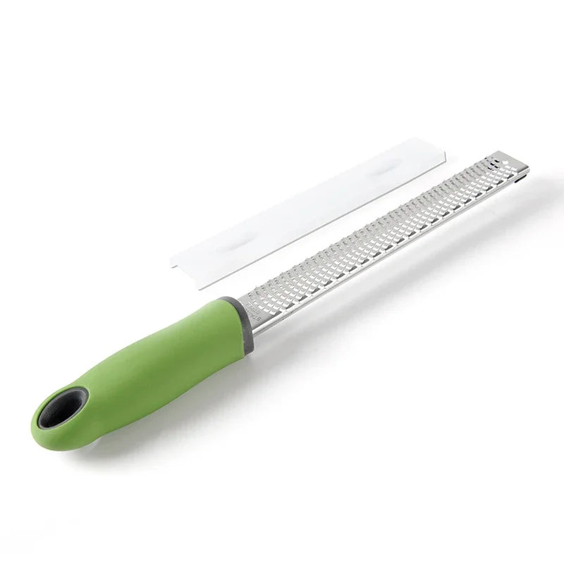 Stainless Steel Cheese Grater and Lemon Zester with Cover