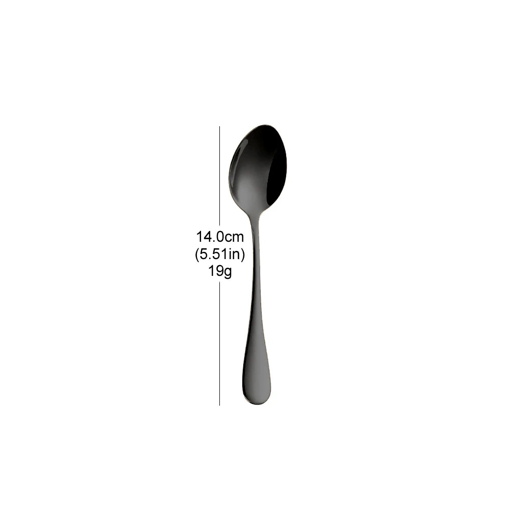 Stainless Steel Coffee and Dessert Spoons, 1 to 3 Pack, 4 Colours
