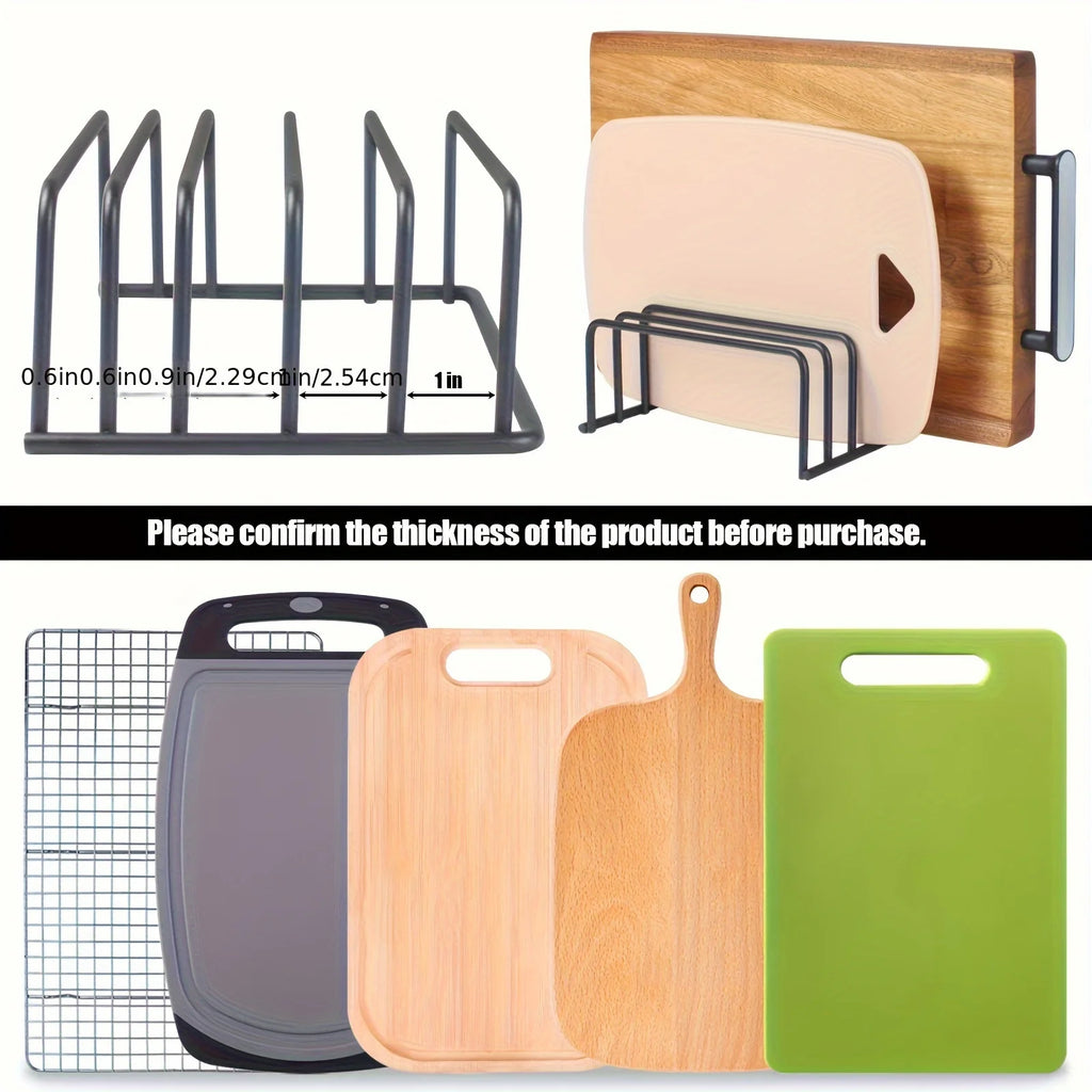 Chopping Board Storage Rack, Carbon Steel Cutting Board and Baking Tray Organiser