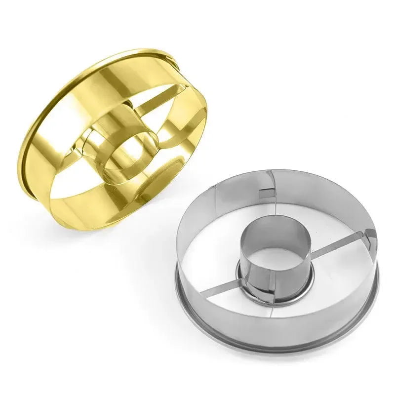 DIY Stainless Steel Donut Mold Cake Decorating Baking Tools Desserts Bread Cutter Maker Kitchen Home Baking Supplies