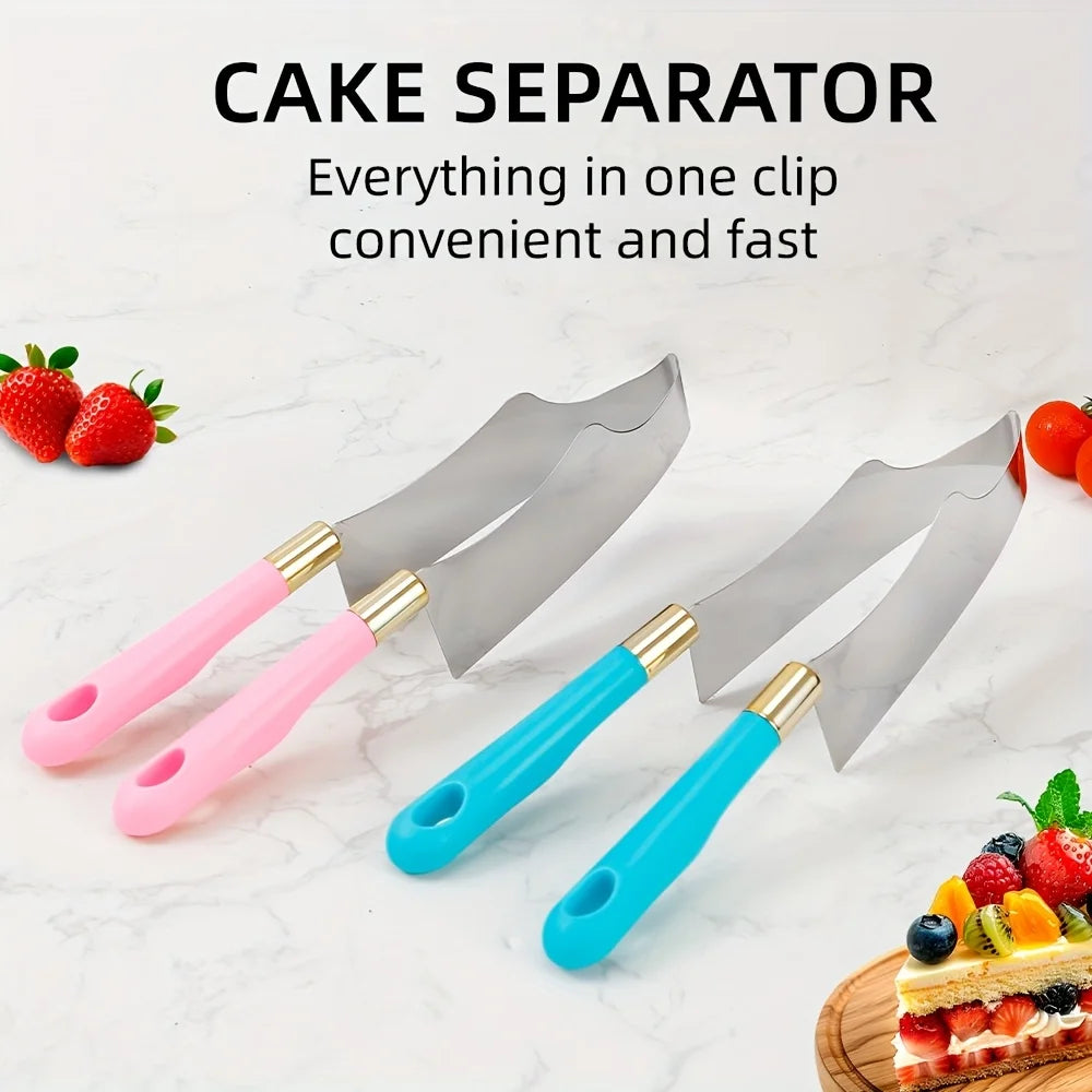 1pc Stainless Steel Cake Slicer & Triangle Cutter Tool - for Home Baking, Bakeries, Professional Pastry Chefs -Baking Tools