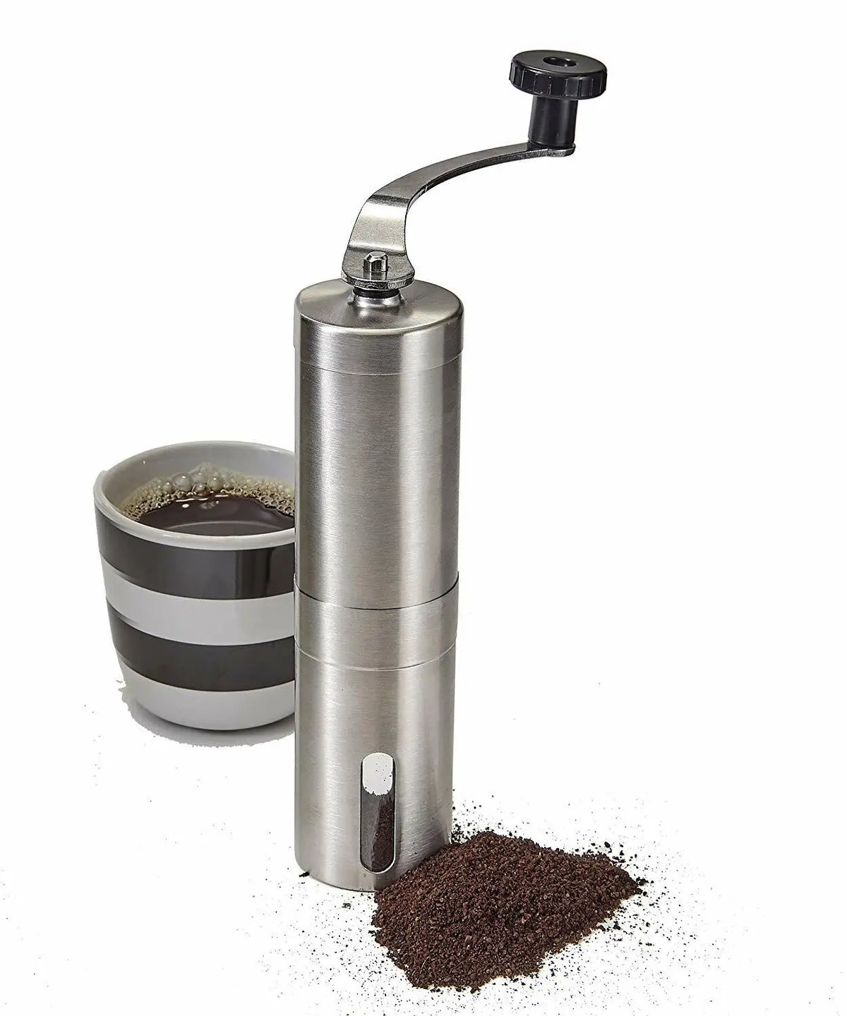 Manual Coffee Grinder with Ceramic Burr and Hand Crank