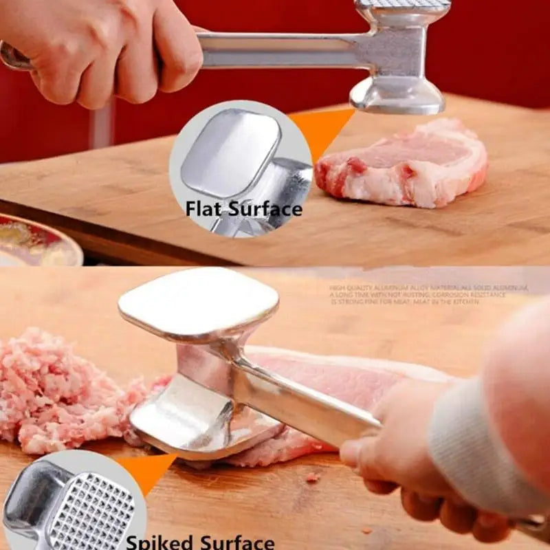 Zinc Alloy Meat Tenderiser Mallet, Double Sided