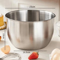 Stainless Steel Mixing Bowl Household Splash Proof Salad Egg Beating Basin Deep Design Bread Cake Fruit Container
